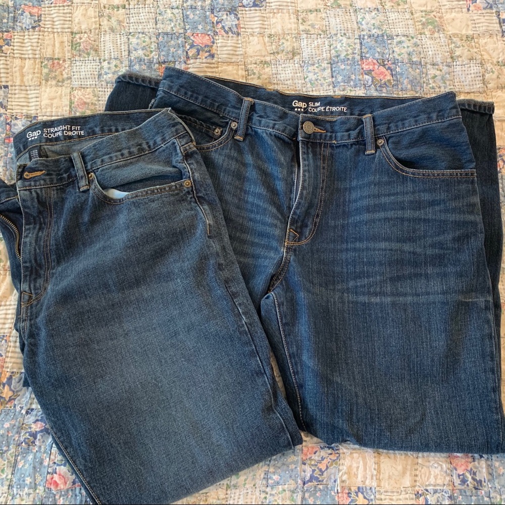 2 pairs of Gap jeans